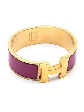 Hermes Clic Clac Bracelet Bangle Gold